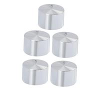 DOITOOL 5Pcs Aluminium Alloy Cooktop Burner Control Knob Part, Stove Knobs Replacement for Gas Stove Oven Cooktop Burner Control