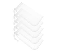 DOITOOL 5pcs Aquarium Filter Media Bags Nylon Fine Mesh Filter Bags for Activated Carbon Fish Tank Filtration Reusable in Aquarium Filtration System