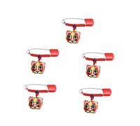 DOITOOL 5pcs Baby Multi-Purpose Safety Pins Diaper Pins Brooches with Herbal Sachet for Cloth Diapers and Accessories Protective Baby Fasteners for Newborns and Toddlers Random Color