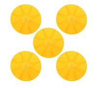 DOITOOL 5pcs Bee Escapes Disc Bee Escapes Tool Pp round 8 Ways Orange for Beekeeping and Honey Production