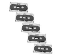 DOITOOL 5pcs Blank Audio Cassette Tapes Empty Cassettes Plastic Case for Diy Retro Party Messages Teaching and Voice Recording