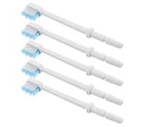 DOITOOL 5pcs Blue Square Water Flosser Replacement Heads for Deep Interdental Cleaning High-Pressure Resilient Oral Care Tips Compatible with Waterpik Models