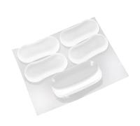 DOITOOL 5pcs Clear Silicone Toilet Seat Bumpers with Slip Cushioning for Bidet Attachment Noise Reducing Toilet Lid Buffer Pads Soft for Home Hotel School Use