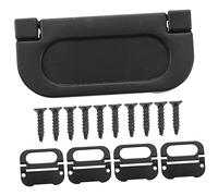 DOITOOL 5pcs Drawer Door Handle Cabinet Handles Black Cabinet Knobs Black Door Handle Drawers Cabinet Flush Ring Recessed Hatch Flush Lift Handle Spring Loaded Recessed Handle Drawer Pulls