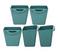 DOITOOL 5pcs Green Pp Hanging Storage Basket for Trolley Cart, Rust-proof and Easy Installation Wall-mounted Organizer for Kitchen and Bathroom