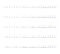 DOITOOL 5pcs -Hole Loose-Leaf Hinge for Book Making and DIY, White Plastic Cuttable Book Hinge Suitable for Loose-Leaf Papers and 30-Hole Papers