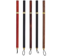 DOITOOL 5Pcs Inkless Wooden Pencil Set with Red Sandalwood Chicken Wing Wood Black Tech Wood Red Tech Ebony for Drafting Sketching and Architecture Use at School and Office