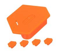 DOITOOL 5pcs Magnetic Regulation Magnet Stitching Guide with Scale Sewing Seam Magnetic Guides Sewing Accessory Supplies Seam Magnet Orange