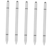 DOITOOL 5pcs Magnetic Tablet Stylus Pen for Touch Screens Universal Plastic White Touchscreen Stylus Pens for Smartphones High Precision Magnetic for Business and Creative Use