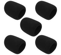 DOITOOL 5pcs Mic Windproof Cover Sponge Microphone Windscreen for Handheld Mic Ktv Stage Performance Microphone Cover Wind Muff
