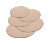 DOITOOL 5pcs Pottery Sculpture Base Plate Density Board DIY Clay Sculpting Plate High-Density Fiberboard Drying Board Pottery Wheel Bat Clay Crafting Tool for Ceramic Art and Craft Making