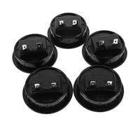 DOITOOL 5pcs Red-black Speaker Terminals Block Metal Binding Post Connector Quick Connect Wire Terminal for Subwoofer Box with Spring Loaded Easy Release and Polarity Identification