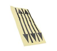 DOITOOL 5pcs Reflective Arrow Stickers for Mailbox Weatherproof PVC Directional Decals with High Visibility Night Safety Self Adhesive and Removable Decorative Sign Markings for Outdoor