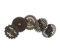 DOITOOL 5pcs Retro Mandala Metal Collar Clips for Sweater Shawl Chic Women Shirt Collar Pin Jewelry Decorative Safety Clip for Festive Outfits