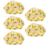 DOITOOL 5pcs Reusable Sourdough Bread Proofing Bowl Covers with Elastic Dough Cover, Polyester Cotton Material, Dustproof Protection for Food Storage and Bread Fermentation
