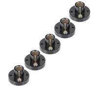 DOITOOL 5Pcs Screw Light Holder Lamp Base for Physics Experiment Teaching, Electrical Laboratory Light Socket Fixture, School Science Instrument Random Color Random Color
