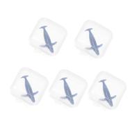 DOITOOL 5Pcs Silicone Whale Models for DIY Epoxy Filling Realistic Mini Whales Ocean Animal Figurines Silicone Craft Decorations for Under Sea Micro Landscape
