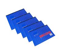 DOITOOL 5pcs Small Business Inventory Log Book Horizontal Accounting Ledger for Stock Monitoring Expense Tracking and Product Flow Recording with Detailed Entry for Financial Overview