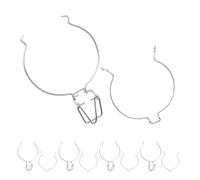 DOITOOL 5pcs Stainless Steel Jar Lid Locking Clips for Honey Jars Above 500ml Spring-Loaded Design Wire Clamps for Home and Restaurant Food Storage Sealing Accessories
