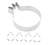 DOITOOL 5pcs Stainless Steel Pomegranate Cookie Cutter for Baking Versatile Biscuit Moulds for Cake Chocolate Fondant Easy to Use Kitchen Dessert Tools