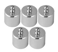 DOITOOL 5pcs Steel Calibration Weights 100g Each Accurate Oxidation-resistant Balance Weights for Scale Calibration and Teaching Purposes