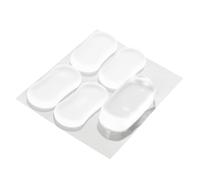 DOITOOL 5Pcs Toilet Seat Bumper Pads Clear Cushioning for Silent Operation Easy Installation Strong Adhesive Gaskets for Family Hotels Hospitals Schools