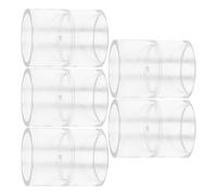 DOITOOL 5pcs Water Pipe Joint Aquarium Hose Connector Acrylic Straight Coupling Adapter Quick Connection Hard Tube Structure for Water Processing Systems