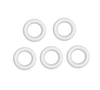 DOITOOL 5pcs White Foam Wreath Rings Solid Circular Craft Rings 21.7x4.4cm for DIY Floral Wreaths Party Home Decor Children’s Craft Accessories
