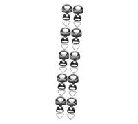 DOITOOL 5sets Camera Clip Split Ring Triangle Hook for Waist Belt and Shoulder Strap Camera Wrist Strap Fixing Screw
