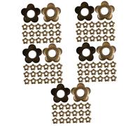 DOITOOL 5sets Flower Shaped Eyelet Shoe Lace Buckles Durable Hooks for Climbing Hiking and DIY Projects Safe Reliable Accessories for Boot Repair and Handicrafts 200pcs*5