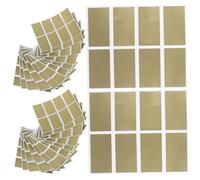 DOITOOL 5sets Gold Scratch Off Stickers Scratch Off Coating Labels for Birthday Cards Reward Games Wedding Party School Classroom Prize Reveal 100pcs*5