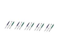 DOITOOL 5sets LED Light Ballpoint Pen Multifunctional Portable Writing Stylus with Built Illumination for Office Home and Nighttime Use 3pcs*5