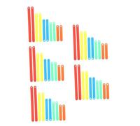DOITOOL 5sets Montessori Geometry Materials for Classroom Use Geometric Manipulatives for Math Learning Engaging Tools for Angle Understanding and Measurement Practice 10pcs*5