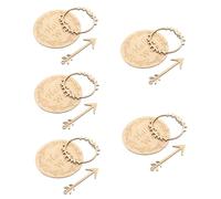 DOITOOL 5sets Wooden Cards for Newborn Double-sided Engraved Growth Announcement Props Wooden Monthly Cards Keepsake for Parents to Capture Precious Moments