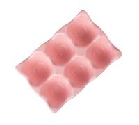DOITOOL 6 Grids Egg Holder Ceramic Egg Storage Box with Anti-Slip Bottom for Refrigerator Kitchen Storage Organiser