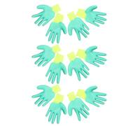 DOITOOL 6 Pairs Hamster Training Gloves Bite-Resistant Small Animal Handling Mitts with Anti-Slip Grip Washable Protective Gloves for Rodent and Bird Care