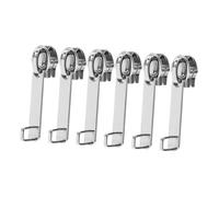DOITOOL 6 Pcs Heavy Duty Dual Layer Luggage Zipper Pull Replacement Kit Zipper Pulls with Clips Durable Burst Design for Business Trips Vacations and Daily Travel Security