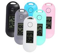 DOITOOL 6 Pcs Mini Alarm Clocks - Digital Watch with Clip, Small Children's Digital Pocket Watch, Plastic