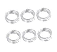 DOITOOL 6 Roll Aluminum Wire Each Bendable DIY for Doll Skeletons Bonsai Floral Arrangements and Sculpture Making Rust with Thickness for Manual Moulding