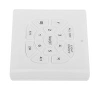 DOITOOL 6-speed Fan Speed Controller and Light Wall Switch Panel with Quick Response and Intuitive Operation, Flush Mount Plastic Design for Living Rooms and Bedrooms