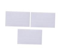 DOITOOL 600pcs Double-Sided Lined Index Cards Punched Flashcards for Study and Memory Ink Smudge Resistant Notecards for School Home Office Note Taking and Revision