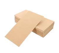 DOITOOL 60pcs Multipurpose Khaki Paper Envelopes with Gummed Flap for Elegant Presentation and Storage, 6x3 Inch Minimalist Style for Financial Management and Packaging