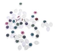 DOITOOL 60Pcs Realistic Halloween Eyeballs Craft Eyes with Detailed Veins Acrylic Simulation Props for Halloween Party Decorations and Photo Props