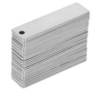DOITOOL 60pcs Rectangle Metal Stamping Blank Tags 1.77x0.47in Polished Stainless Steel Engravable Jewelry Tags Suitable for Inventory Labeling and Fashion Boutiques with Reduced Risk
