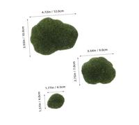 DOITOOL 6pcs Artificial Moss Rocks Assorted Faux Green Moss Stones for DIY Floral Arrangements Fairy Gardens Terrariums and Crafting Decoration