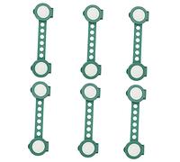 DOITOOL 6pcs Baby Drawer Latches, Kids Safety Peel and Stick Locks for Appliances and Trash Bin, Abs Cabinet Locks to Prevent Babies from Getting Hurt, Green