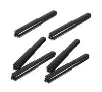 DOITOOL 6pcs Bathroom Telescopic Paper Roll Universal Paper Holder Replacement Holders for Toilet Toilet Roller Roller Rod Bathroom Abs Black