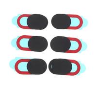 DOITOOL 6PCS Black Oval Webcam Privacy Cover Slider Stickers for Smartphone Laptop Tablet Durable Security Protect Shutter for Peace of Mind Easy Use