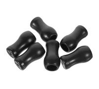 DOITOOL 6pcs Black PVC Blind Pull Cord Knobs Replacement Cord Drops for Curtains and Blinds Sturdy and Smooth the Touch