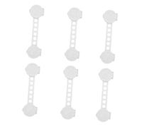 DOITOOL 6pcs Boy Girl Safety Locks for Boys and Girls Drawer Latches and Fridge Locks Safety Protector for Cabinets Cupboards